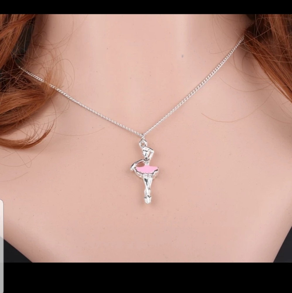 💕 Antique Silver Plated Dancer Choker